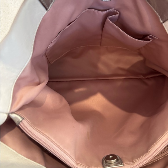 Coach Ashley Leather Satchel White Silver F15513 Like New - Picture 5 of 9